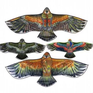 kit 5 Pipa formato Águia Gigante 1,5m Com carretel Linha 30m em Oferta na Shopee