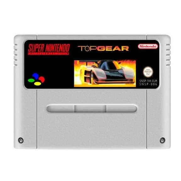 Jogo Top Gear 1 Super Nintendo Funcionando 100 ,game repro nova, fita, cartucho, snes.