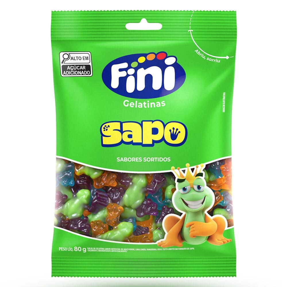 Balas Fini Gelatinas Sapo Sabores Sortidos 80g em Oferta na Shopee