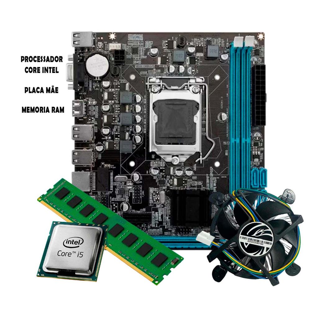 Kit Upgrade Intel i5 + 8GB DDR3 + Placa 1155 + CPU COOLER