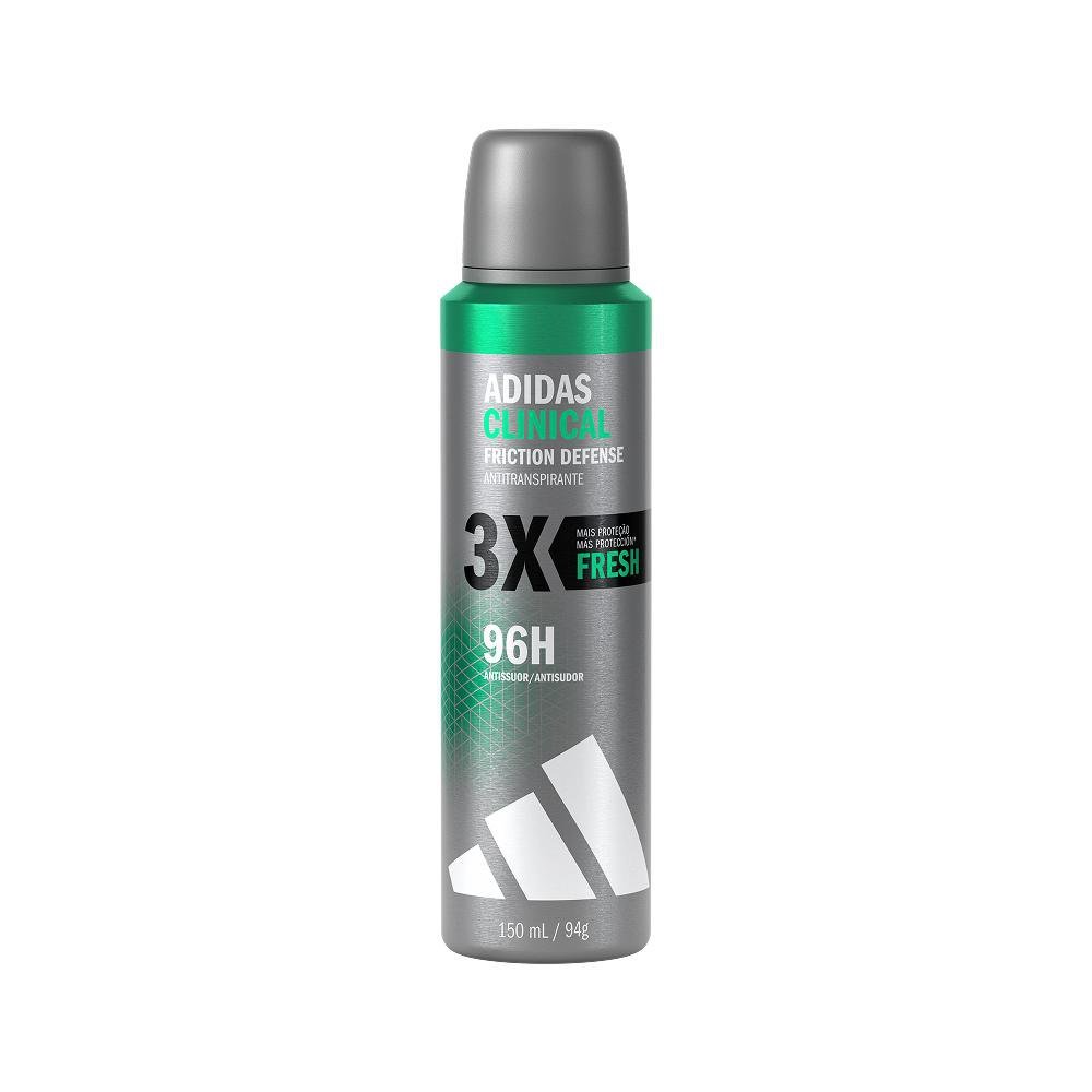 Desodorante Adidas Clinical Masculino Aerossol Antitranspirante Fresh 150ml em Oferta na Shopee