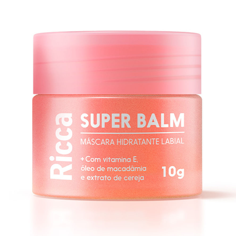 Máscara Hidratante Labial Ricca Super Balm 10g em Oferta na Shopee