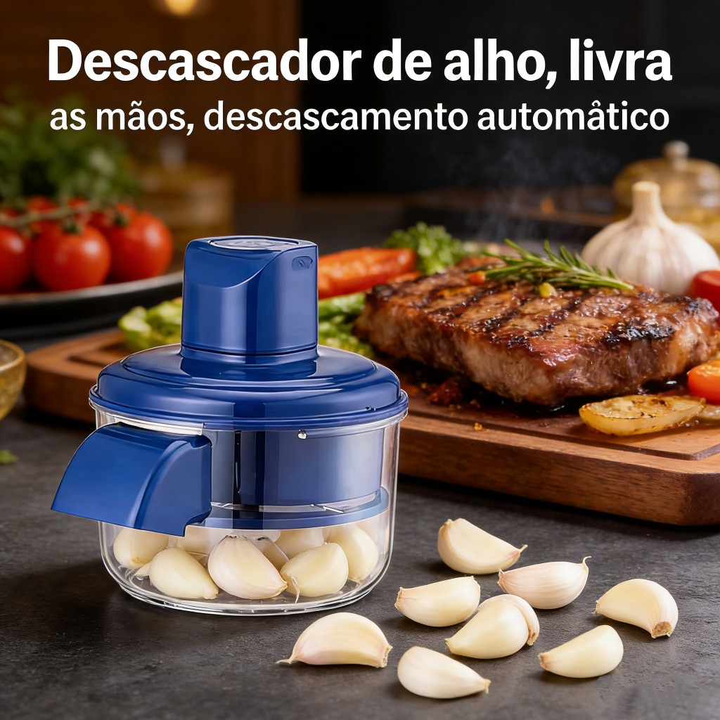 Descascador Elétrico Para Descascar Uvas Frutas Alho Tomate Voltk