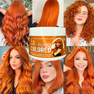 Tonalizante Mascara Ruivo ACobreado - S/ Amônia - Resultado 100% Natural 300gr em Oferta na Shopee