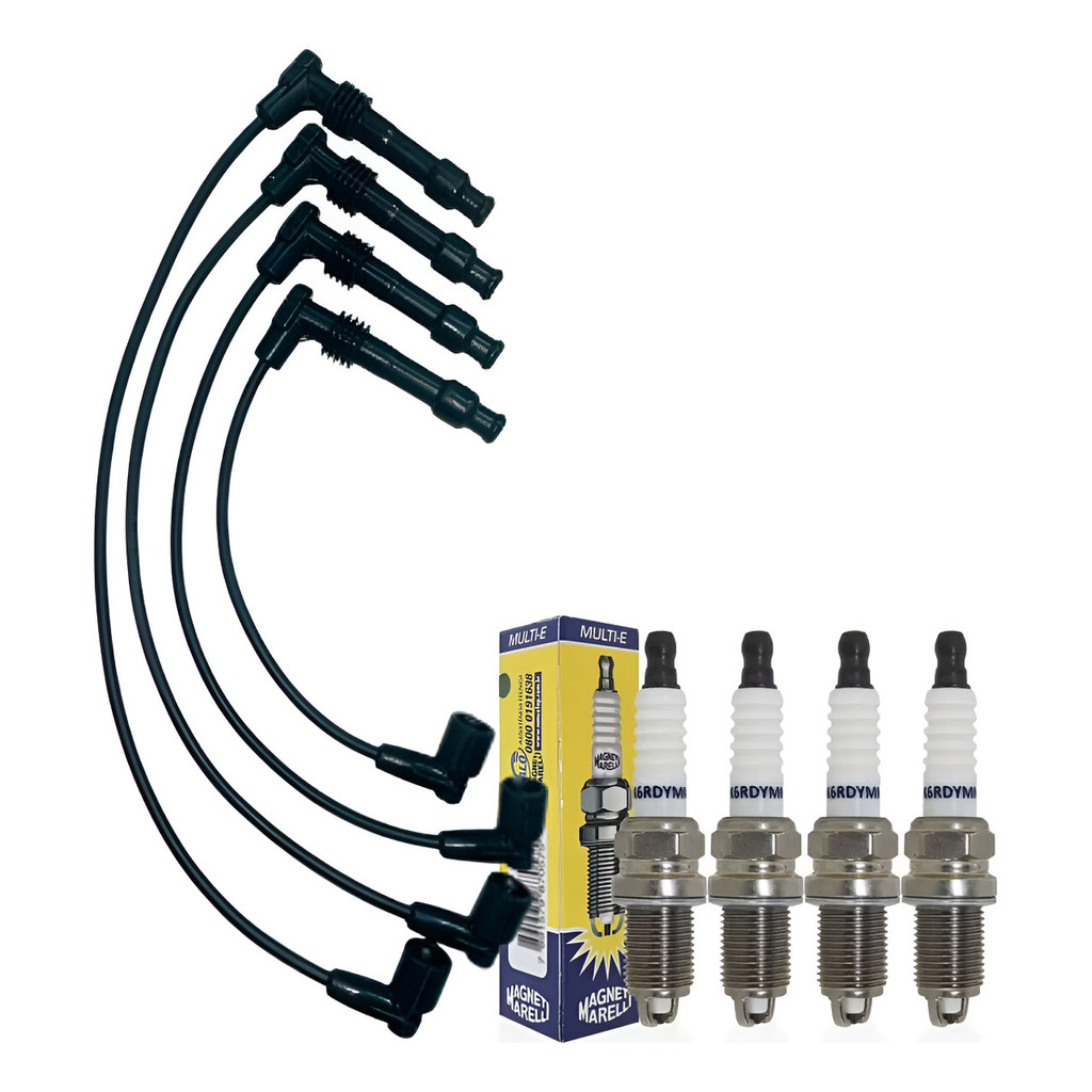 Cabos+ Velas Corsa/calibra/tigra/lanos 1.0/1.6/2.0 16v G79 Preto