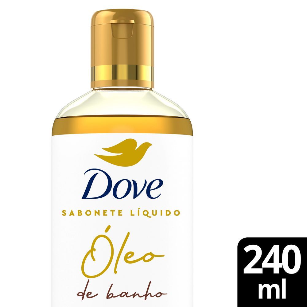 Sabonete Líquido Dove Óleo Banho Glicerinado 240ml em Oferta na Shopee