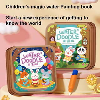 Livro Mágico De Desenho Com Água – Doodle Reutilizável E Brinquedo De Pintura Para Crianças, Aprendizagem Precoce Criat
