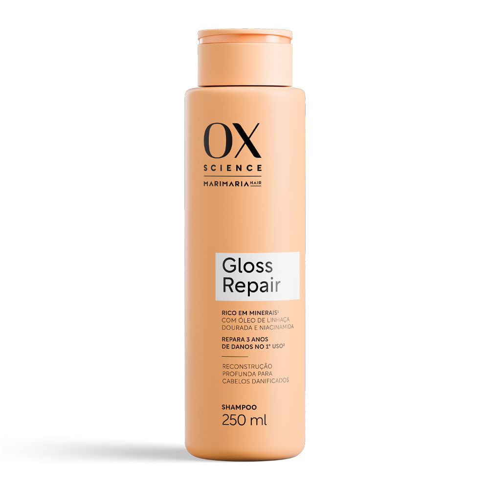 Shampoo Ox Science Gloss Repair By Mari Maria 250ml em Oferta na Shopee