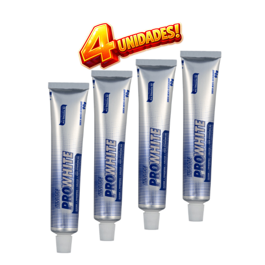 Kit 4 Creme dental Hinode Em Gel Pró White 90g