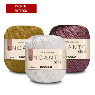 Linha Encanto Slim Círculo Crochê/Trico 100 Gramas 240m em Oferta na Shopee