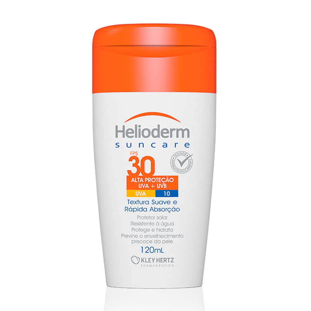 Protetor Solar Corporal Helioderm Suncare FPS 30 120g em Oferta na Shopee