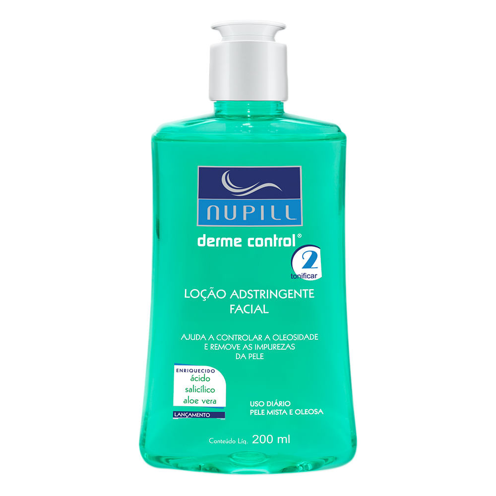 Loção Adstringente Facial Nupill Derme Control 200ml em Oferta na Shopee