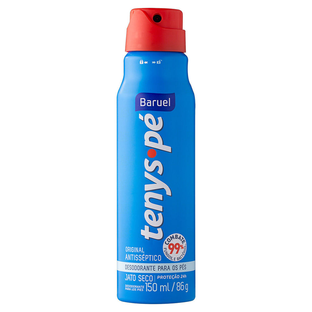 Tenys Pé Baruel Jato Seco Original 150ml em Oferta na Shopee