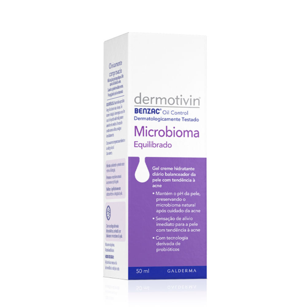 Dermotivin Benzac Oil Control Microbioma Equilibrado 50ml em Oferta na Shopee