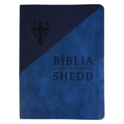 Bíblia de Estudo Shedd | Almeida Século 21 | Couro Sintético Duotone Azul