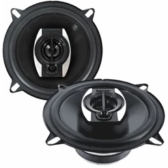 Par de Alto Falantes 5 pol Bomber Multivias Triaxial BBX 130W Carcaça de Metal Potente