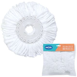 Refil para Esfregão Mop Pocket Limpeza Prática Mor em Oferta na Shopee
