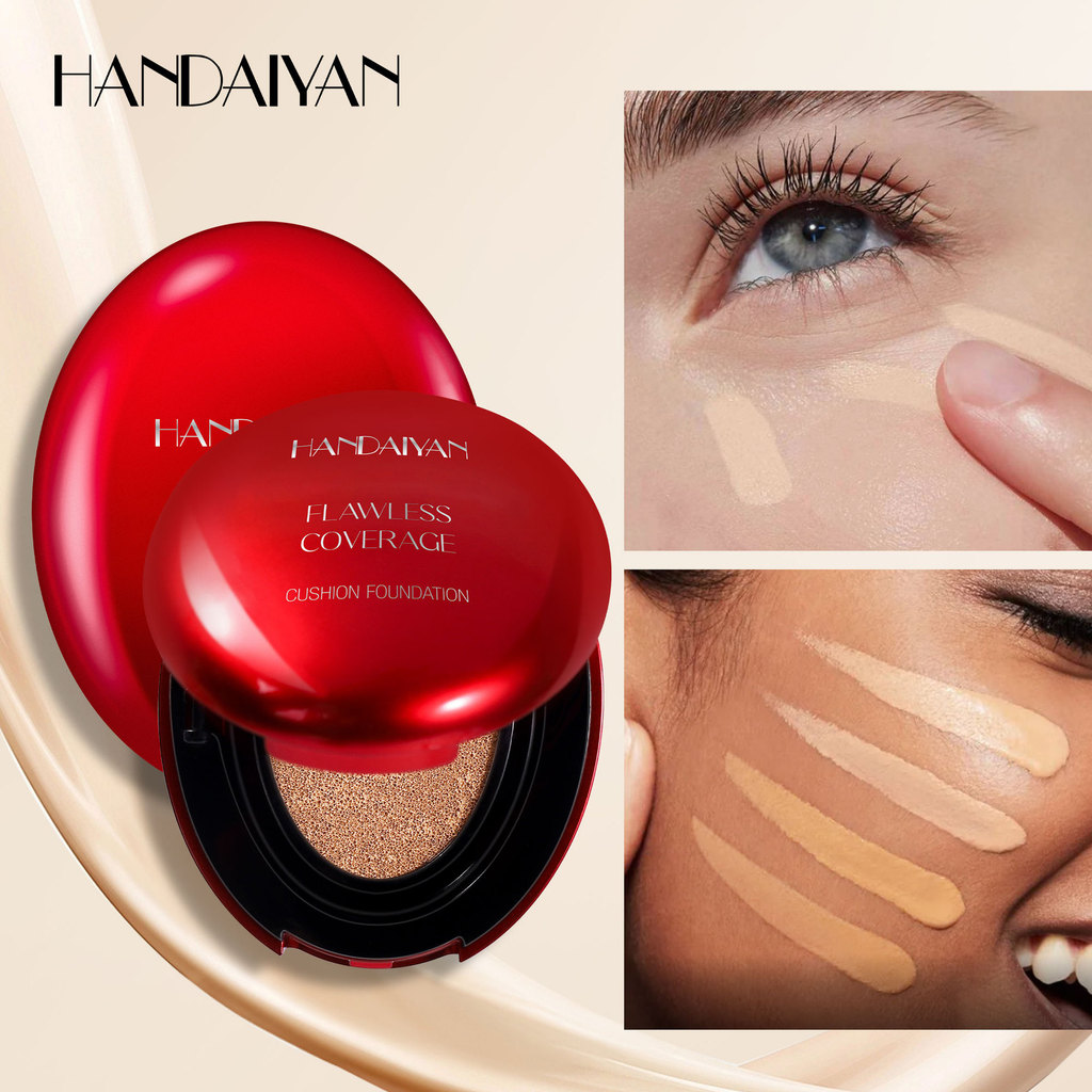 Almofada De Ar Para Base , 5 Cores , Concha Vermelha Elíptica , Transparente , Natural , Contorno , Líquido Transfrontei