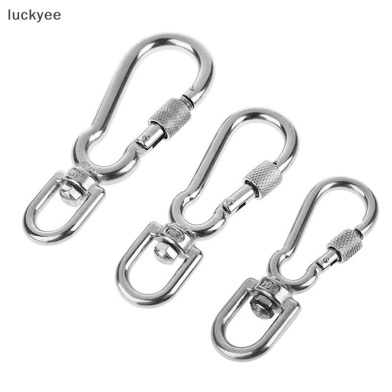 luckyeo Ganchos Giratórios De Aço Inoxidável , Coleira Para Cachorro , Bule Qui , Liberação , Mosquetão , Clipes Caminha