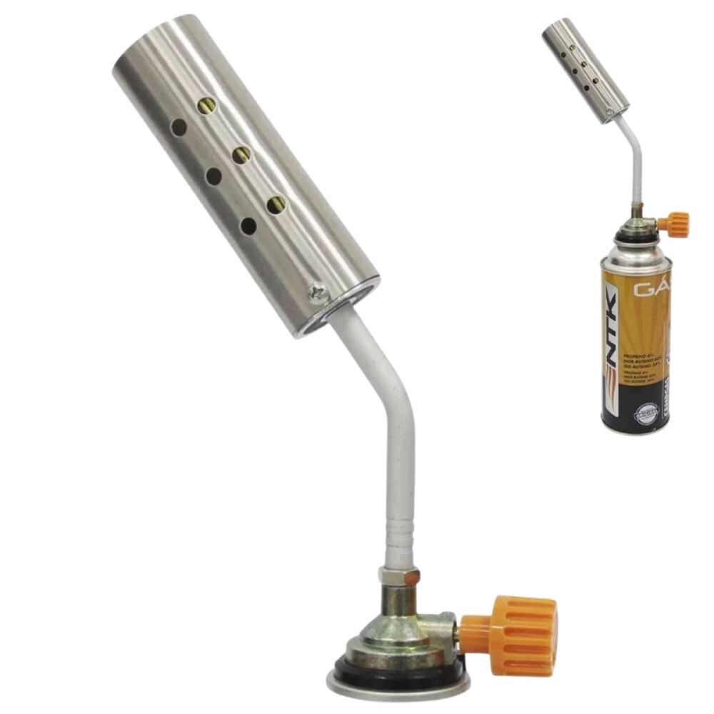 Maçarico Maxtop com Controle de Intensidade da Chama / Temp Maxima 593° C Portátil Nautika