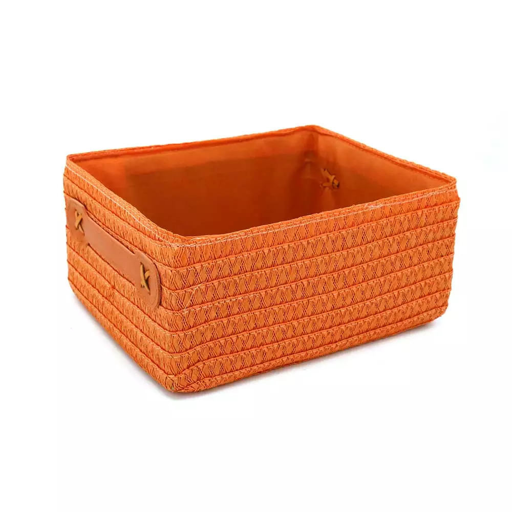 Cesto Organizador Le Fibra Natural Bege com Alças 29x23x15cm - Item Sortido em Oferta na Shopee