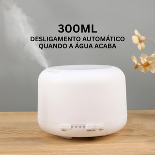 Umidificador Difusor Aromatizador 300ml Ultrassônico