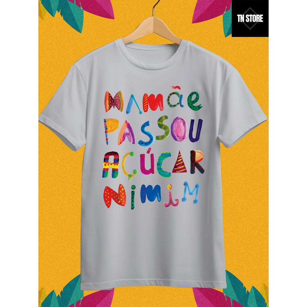 Camiseta Estilo Brasileiro Camisa Blusa Unissex Masculino Feminino 100% Algodão Envio Imediato Branco Plus Size