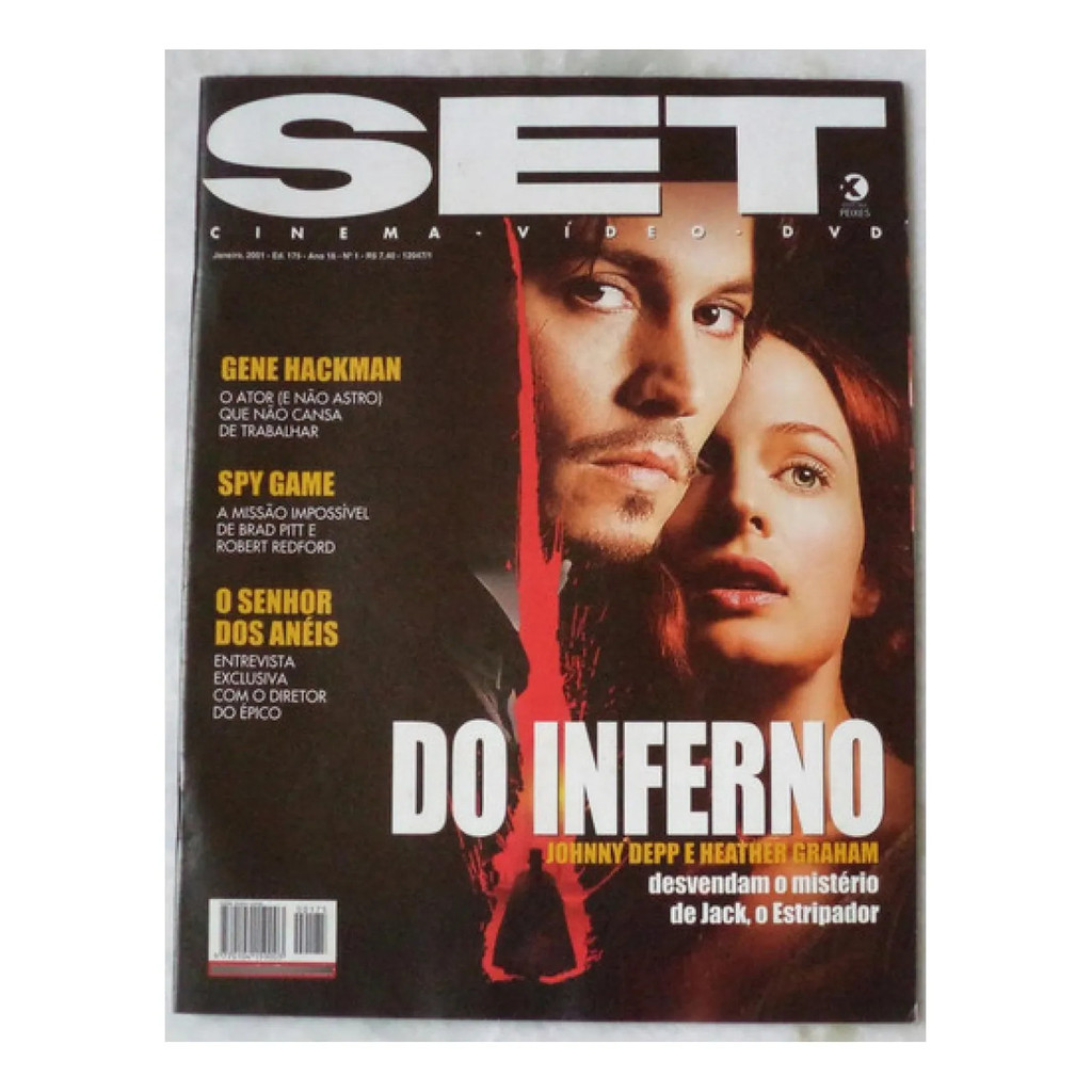 Revista Set N° 175 Do Inferno Johnny Depp Heather Graham