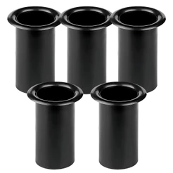 Kit 5 Aero-duto de 2 Pol Para Caixa Acústica Plástico Preto