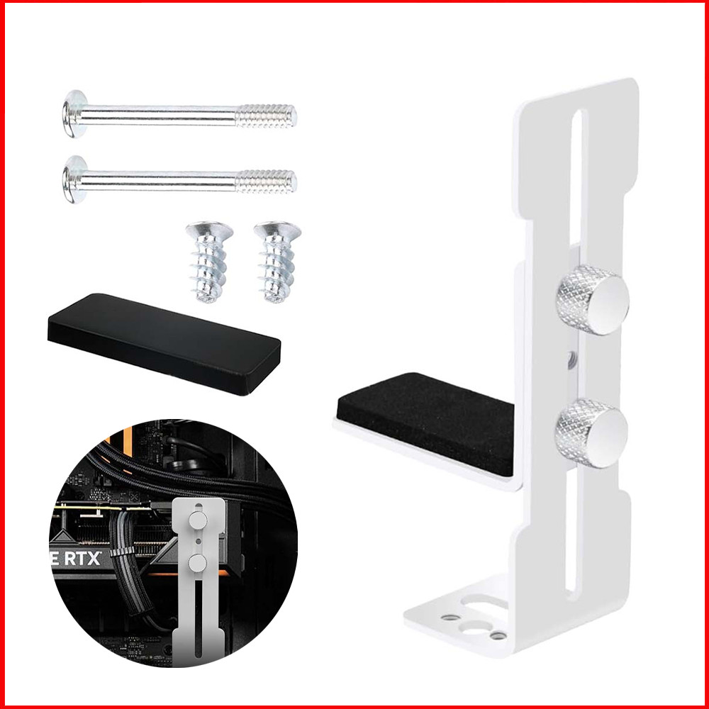 Suporte para Placa Gráfica GPU Anti-curvatura Branco – Regulagem Fácil, para Com