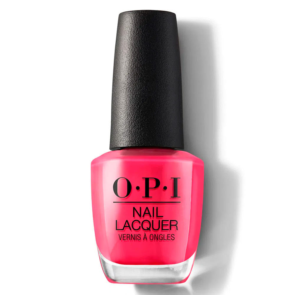Esmalte OPI Nail Lacquer Cremoso Cor Charged Up Cherry 15ml em Oferta na Shopee