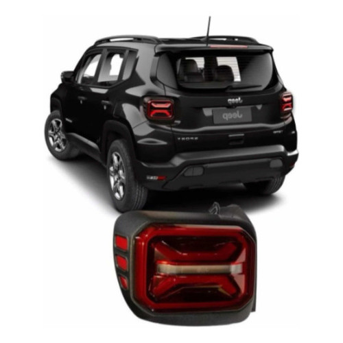 Lanterna Esquerda  Led Jeep Renegade 2023 2024 Original Esquerdo/motorista Vermelho