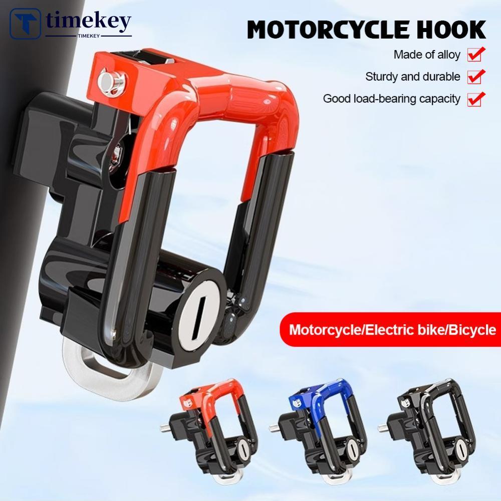 TIMEKEY Universal Capacete Da Motocicleta Bloqueio Moto Scooter Gancho Anti-Roubo De Segurança Pendurado Cabide Com Duas