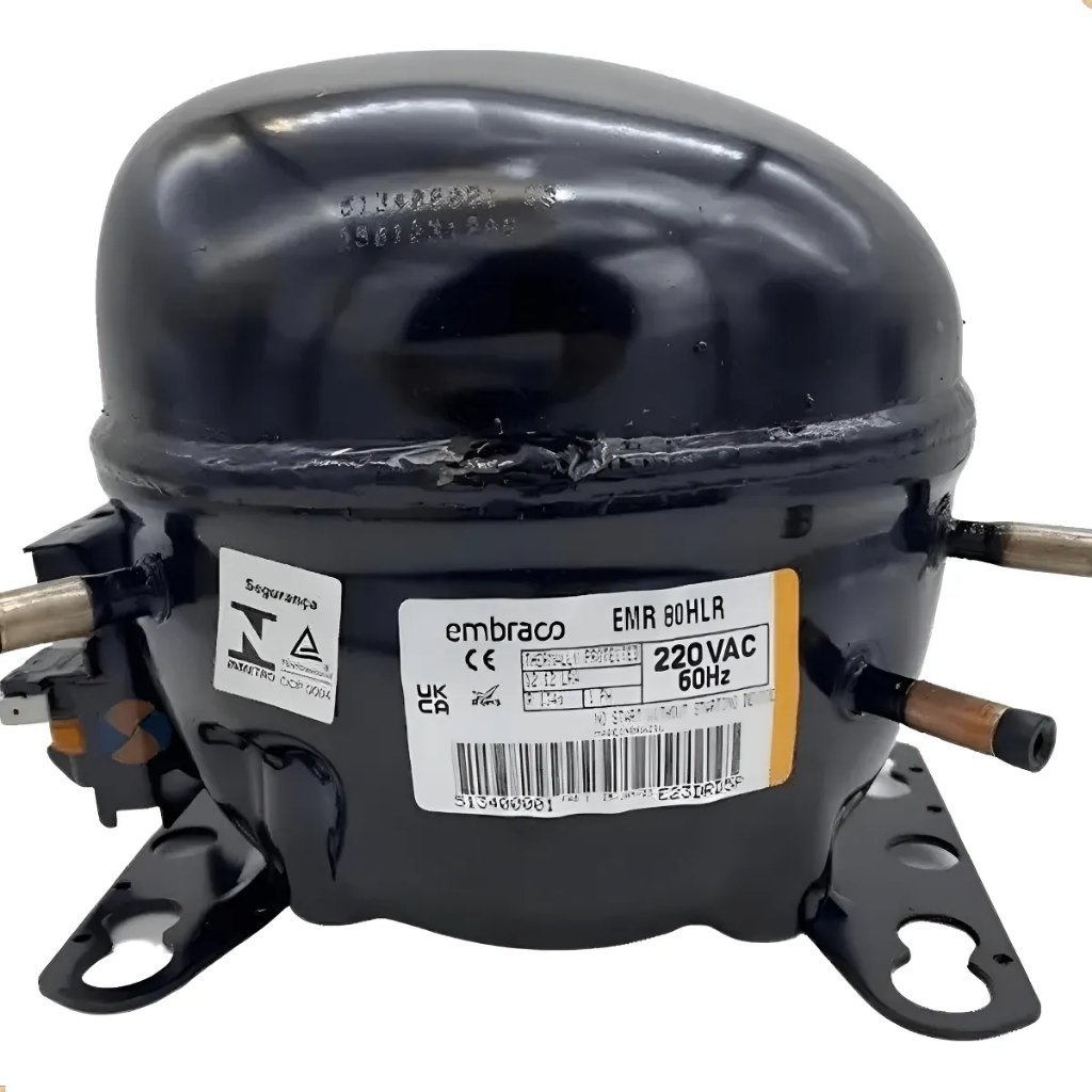 Compressor Embraco 1/4+ Emr80hlr R134 Pequeno 220v ou 110v Motor Coquinho Geladeira Freezer