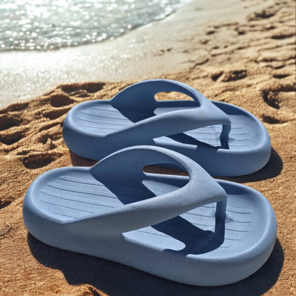 Chinelo de Dedo Plataforma Alta Nuvem Feminino Sola Anatômica Slide Cloud conforto e antiderrapante
