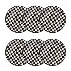 Jogo de 6 Pratos Fundos 20,5 cm Oxford Unni Damas