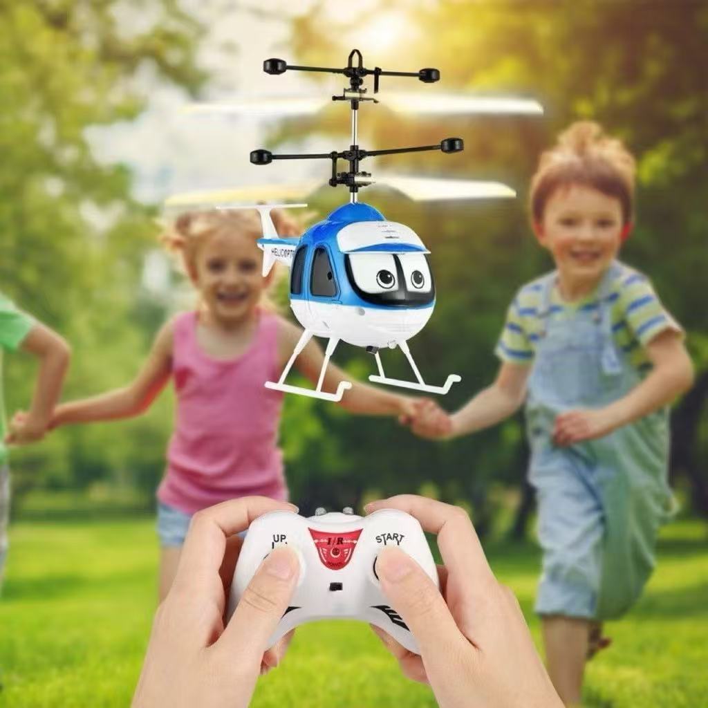 drone Helicóptero Com Luz e Sensor de Mão USB Recarregável robo voador