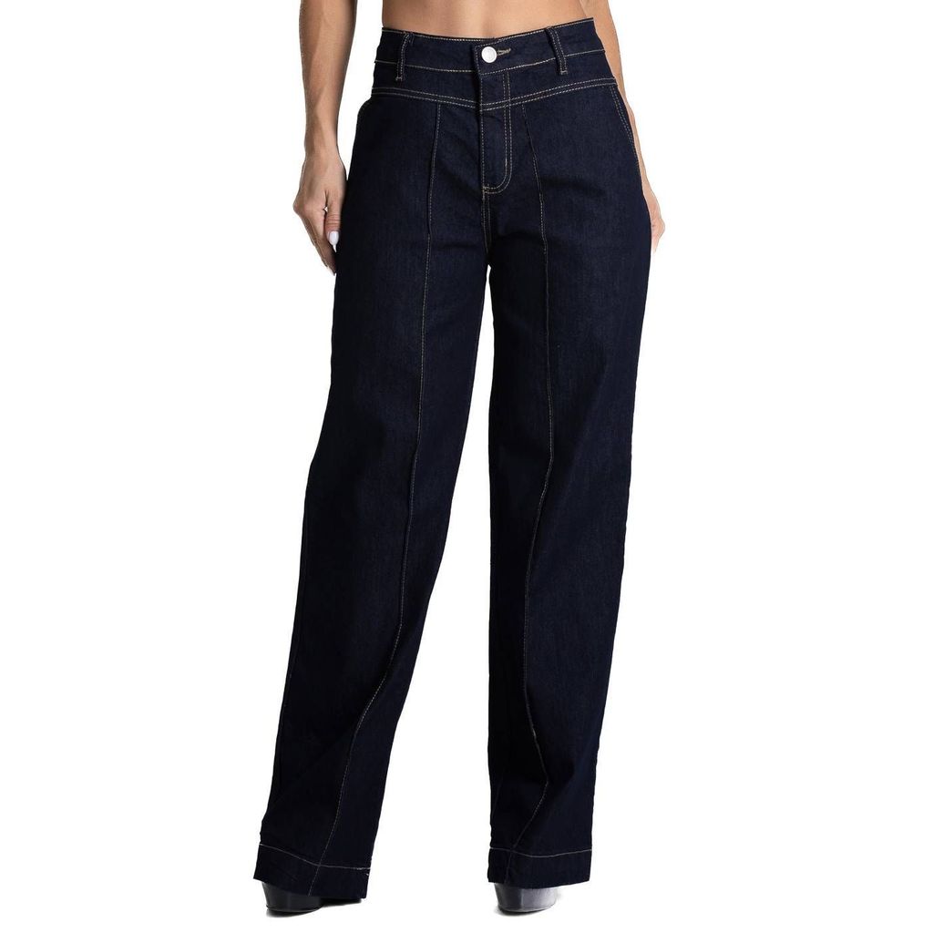 Calça Jeans Sawary Wide Leg - 280926 em Oferta na Shopee