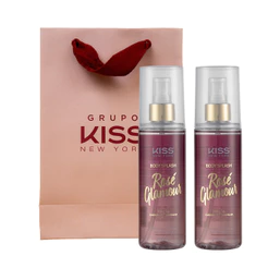 Kit Body Splash Rose Glamour 2 unid - Kiss New York