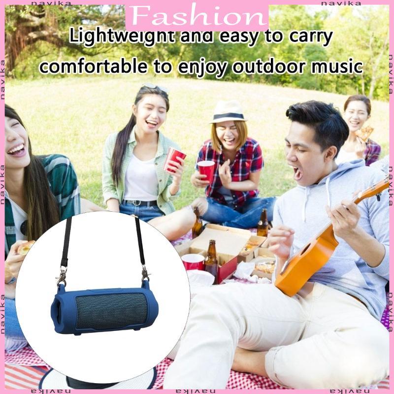 Capa Silicone Amigável Para Viagens Caixa Alto-Falante Flip 7 Alça Ombro