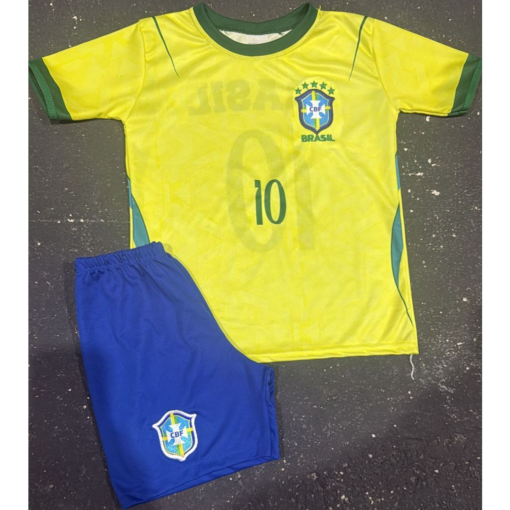 Conjunto Infantil Seleção Brasileira Amarelo 2026