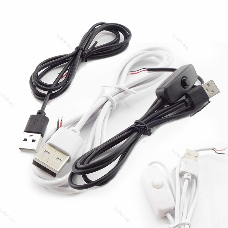 1M 5V Cabo De Extensão USB Conector 2 Pinos Fonte De Alimentação Fio Elétrico Para Iluminação De Luz LED Tablet BR16B3