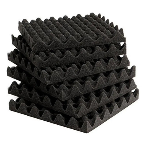 Kit Com 12 Placas Acusticas 50x50x2 - Anti Ruidos Sonoros