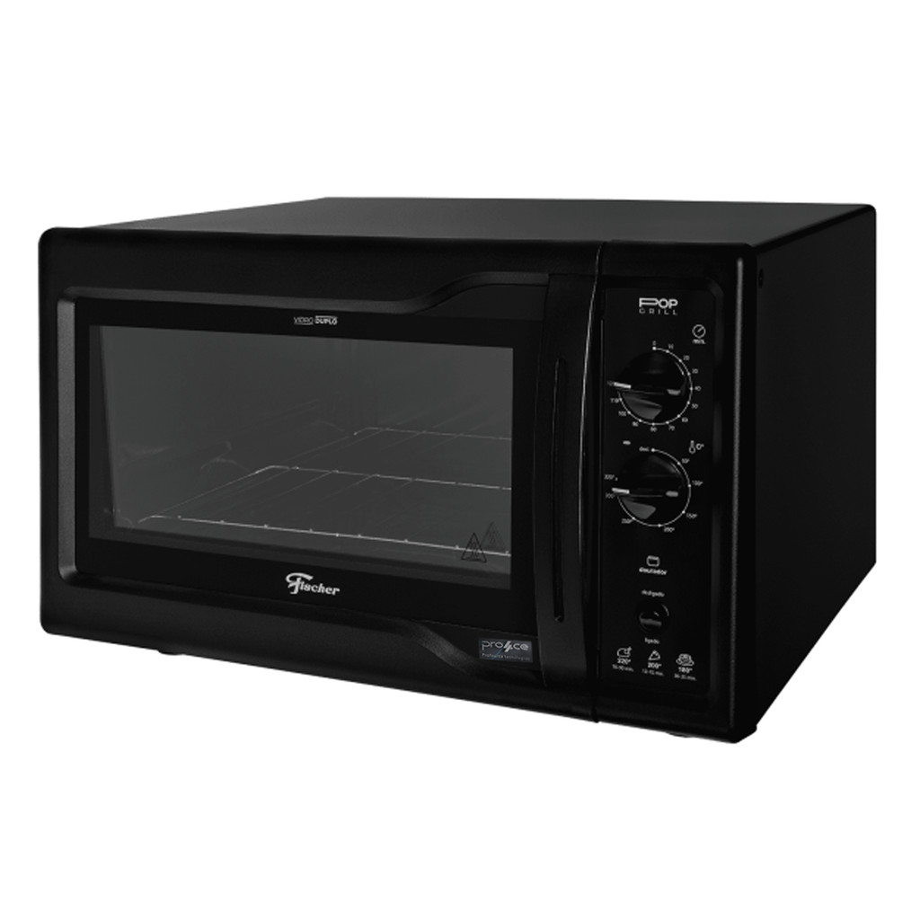 Forno Elétrico Fischer de Bancada Pop Grill 44L Preto