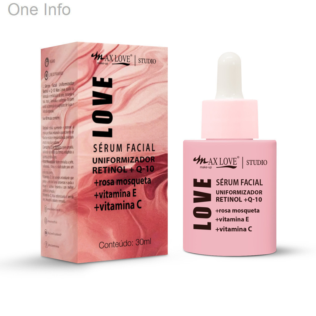 (V)✨ Sérum Facial Uniformizador Retinol + Q-10 Max Love – Antissinais, Firmeza e RenovaçãoZHCG