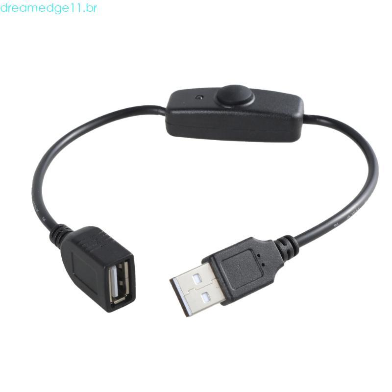 Extensão USB dreamedge11 Interruptores Luz Indicadora Energia Suporte Para Carregamento 5V2A