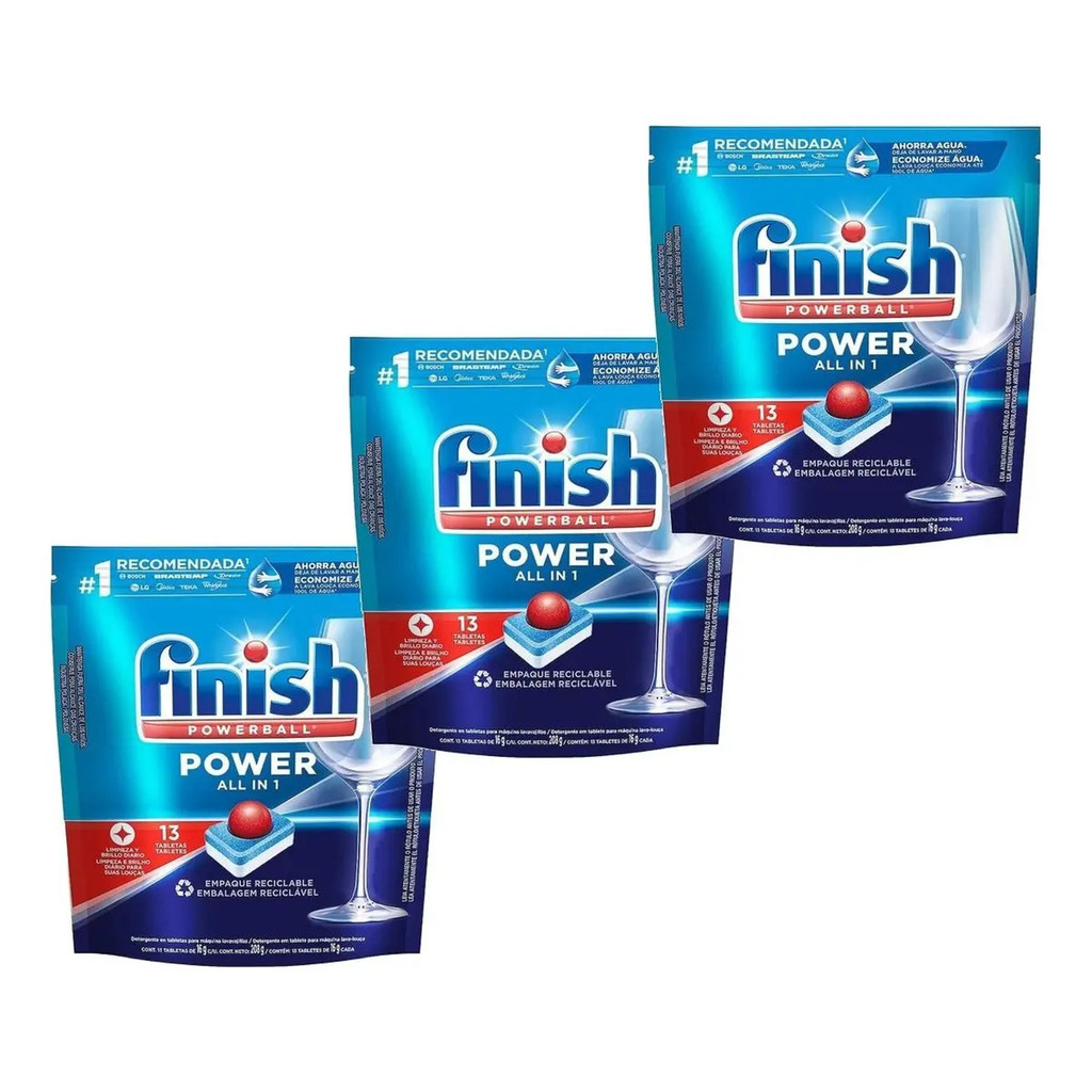 Finish Powerball- Com 39 Tabletes