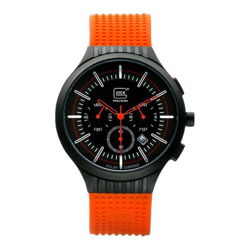 Relógio De Pulso Glock Precision Global Gwc0003 - Original Laranja Preto