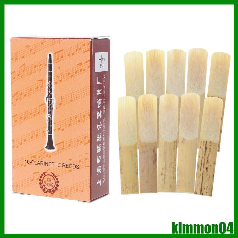 kim 10Pcs Conjunto Palhetas Profissionais Bambu Para Resistência 2 5 Clarinete em Oferta na Shopee