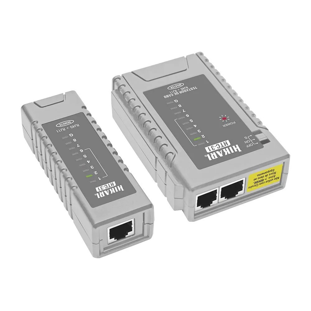 Testador De Cabos Lan Rj45 Rj11 Hikari Htc-31
